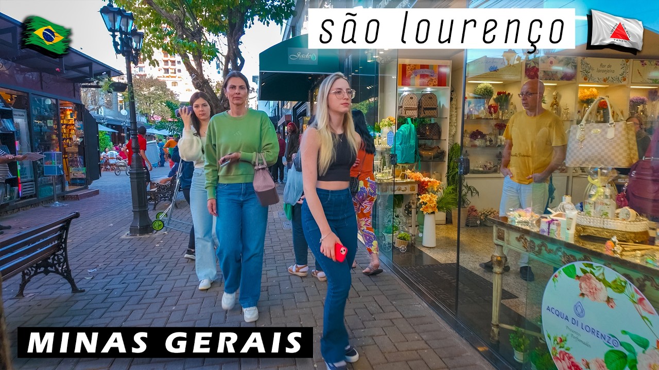 Walking in São Lourenço — Minas Gerais, Brazil — 2025 【 4K UHD 】