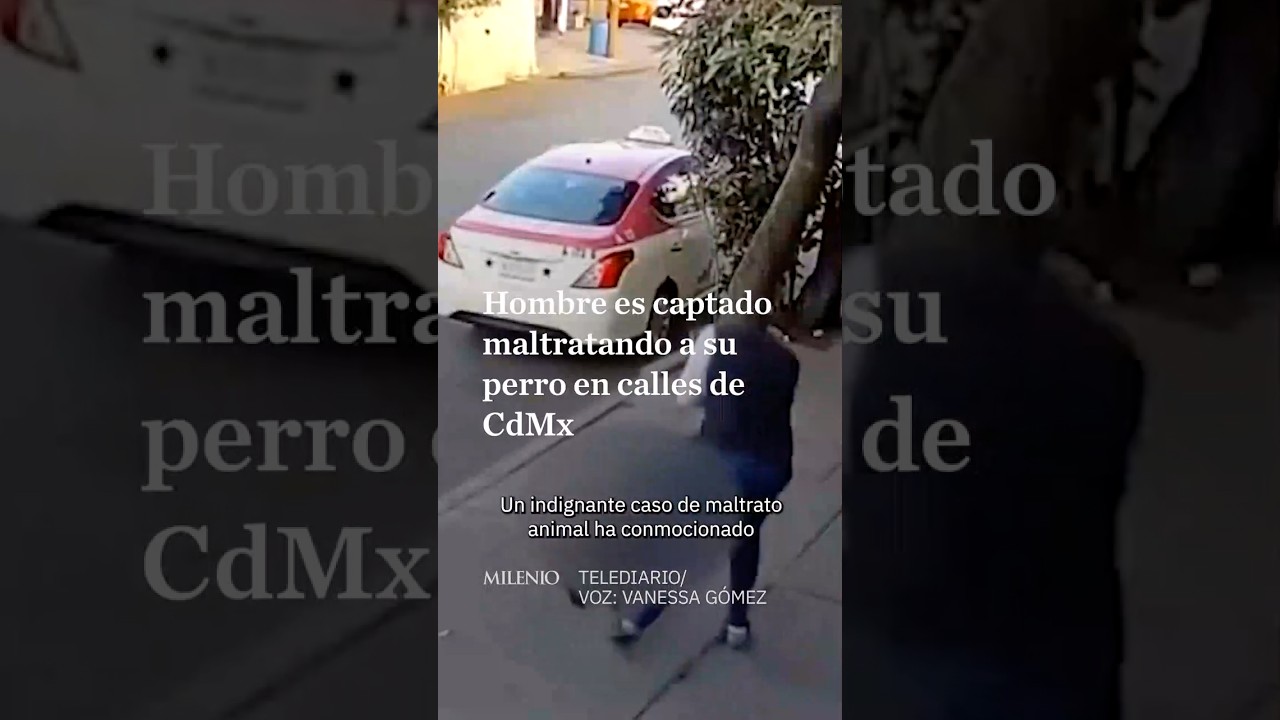 Hombre es captado golpeando y ahorcando a su perro en calles de la Venustiano Carranza
