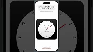 Animated analog clock with Arabic numerals with SwiftUI