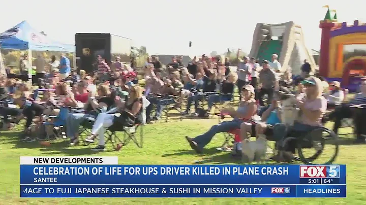Celebration Of Life Held For UPS Driver Killed In Plane Crash