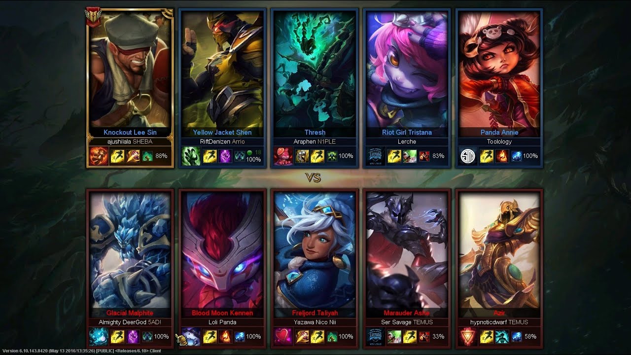 League of Legends - Yellow Jacket Shen vs. Malphite (Top)