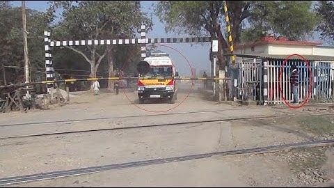 Gateman Reopens The Gate To Pass Ambulance With Serious Patient And Train Applied Brakes