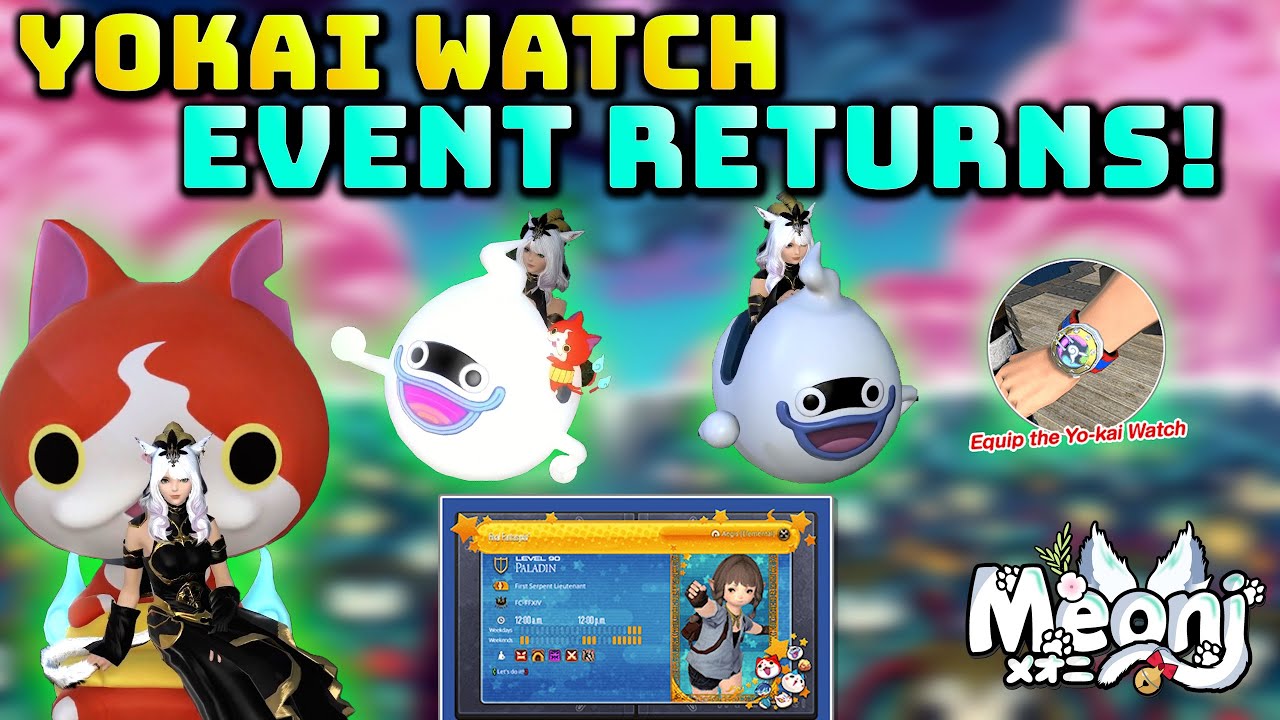 FFXIV Yokai Watch Event Returns Details! YouTube