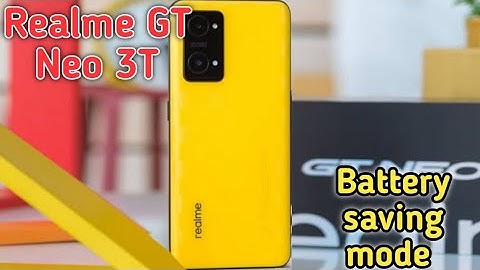 How To Enable Battery Saving Mode In Realme GT Neo 3T, Power Saving Mode Enable Kaise