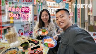 Tokyo STREET FOOD Market Experience: Exploring Ueno Ameyoko Market in Japan 🇯🇵 by The Bing Buzz 3,109 views 7 months ago 8 minutes, 45 seconds