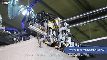 YB-1650ES automatic flute laminating machine and flip flop stacker machine