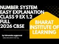 CLASS  09 MATHS || CH 01 NUMBER SYSTEM || EX 1.2 FULL N EASY EXPLANATION || BY HIMANSHU AGGARWAL SIR