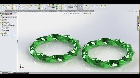 bracelet in solidwork ( use of swept boss )  tutorial