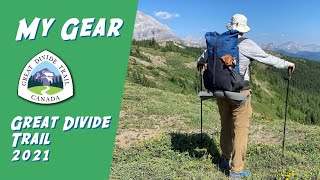 MY GEAR - the Great Divide Trail