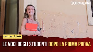 Maturità 2026, le voci degli studenti dopo la prima prova