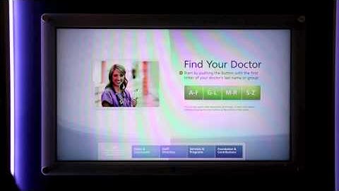 Digital Directory - more footage - touch screen kiosk