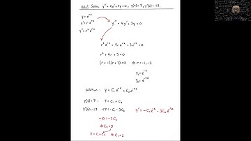 Second Order ODEs with Constant Coefficients, part 1 (Differential Equations, Lecture 10)