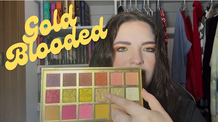 Jeffree Star Gold Blooded Palette Review!