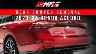 How to Uninstall/Remove Rear bumper from 202324 Hona Accord