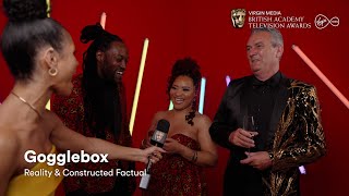 Reality \& Constructed Factual winners Gogglebox celebrate their BAFTA in style | Virgin Media
