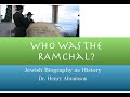 Rabbi Moshe Hayim Luzzatto Jewish History Lecture Dr. Henry Abramson