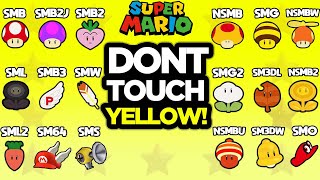 EVERY MARIO GAME: Don't Touch the Color Yellow Challenge! screenshot 5