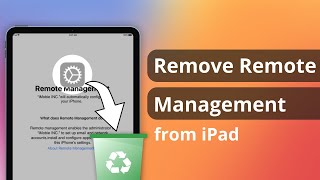 how to remove remote management from ipad 2024 | all ipads | ipados 16/17