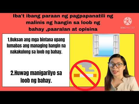 Video: Mga Pamamaraan Sa Paglilinis Ng Panloob Na Hangin