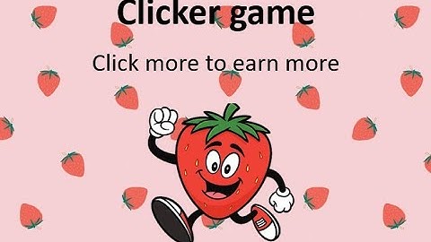 Simple Scratch project - Clicker game