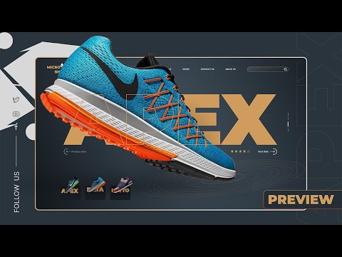 Building a High-Performance Micro Shoes Landing Page in ReactJS | Preview