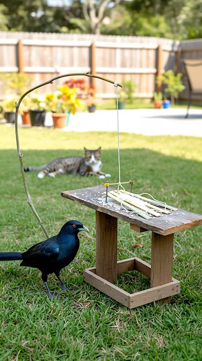 Is this Black Koel smarter than a crow? 🤔🐦 #viralshorts #fypシ #CatVsBird