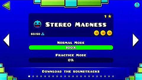 Geometry Dash - "Stereo Madness" All Secret Coins