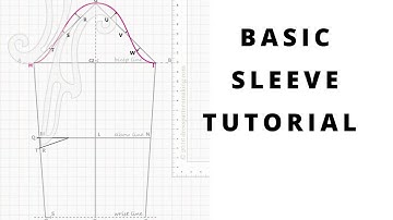 How to draft the basic sleeve pattern/elbow dart variation.
