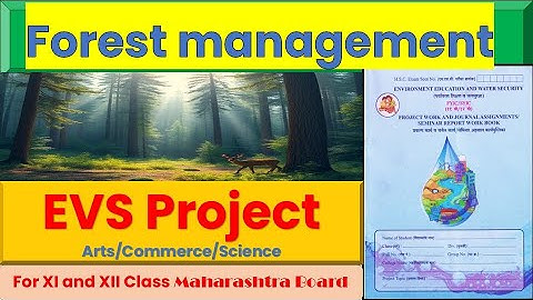 Forest Management 12th Class | Maharashtra Board | 12th Class EVS Project | @ParyavaranShiksha-b6v