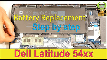 How to replace the battery in a Dell Latitude 5400 laptop
