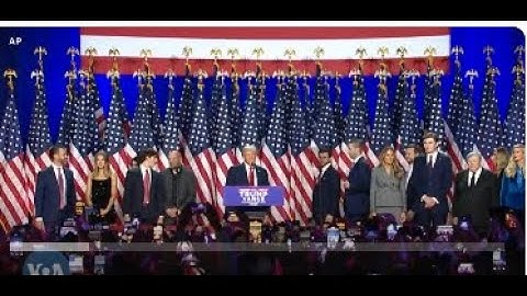 Hotuba ya Rais mteule Donald Trump