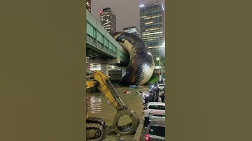 Giant python fighting with elephant on busy road, #flyingsnake #treepython #snakelogo #worldsnake