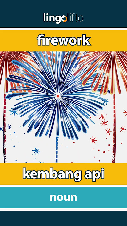 🇬🇧🇮🇩 firework - kembang api : learn English : ayo belajar bahasa Inggris