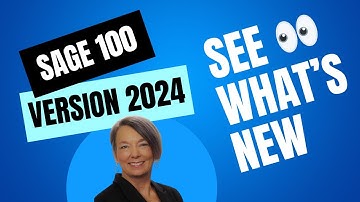 Sage 100 Version 2024 – Learn What