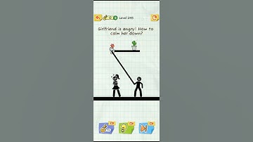 draw 2 save game level- 245 girlfriend is angry! how to clam her down? #subscribe #viralvideo #games