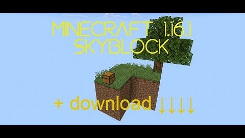 how to play minecraft skyblock 1.16.1