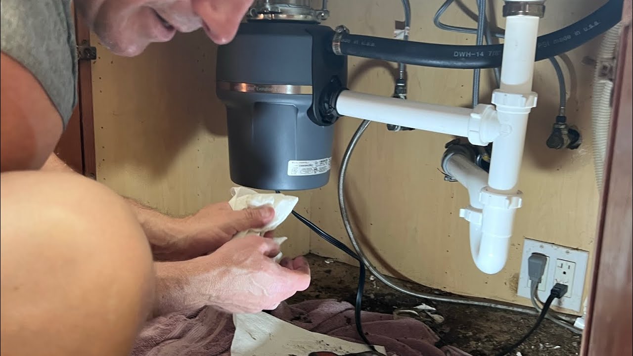 Install of the InSinkErator Power .75HP Garbage Disposal - YouTube