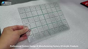 RECHI |Custom Counter Acrylic Display Factory| Acrylic Block Sign With UV Printing