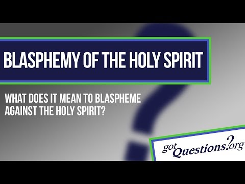 Video: Znamená rúhanie sa svätému duchu?