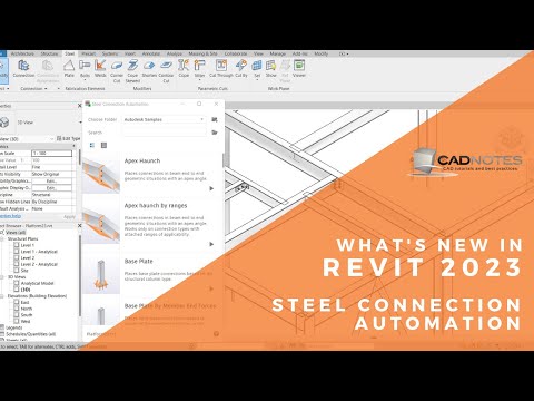 What's New in Revit 2023: Steel Connection Automation