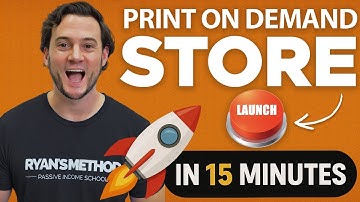 PRINT ON DEMAND STORE IN 15 MINUTES? (Step-by-step Tutorial, Launch a New Shop FAST)