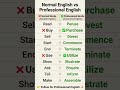 Stop Using Basic English Speak Professional English Instead #advancedenglish #spokenenglish #shorts