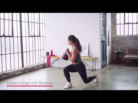 Bowflex® 840 Kettlebell | Goblet Lunge + Rotation
