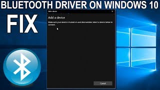 Bluetooth Device Not Recognizing or Not Connecting New Devices Windows 10 or  8 Fix 2019 Tutorial screenshot 2