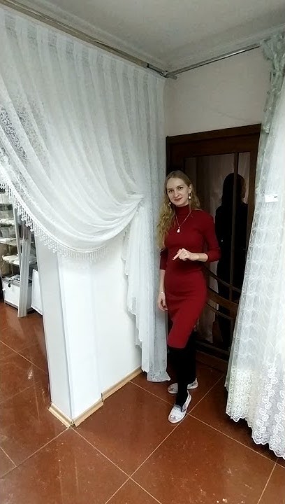 Итальянская штора из гипюра белого цвета. Рассказываем про механизмы ...