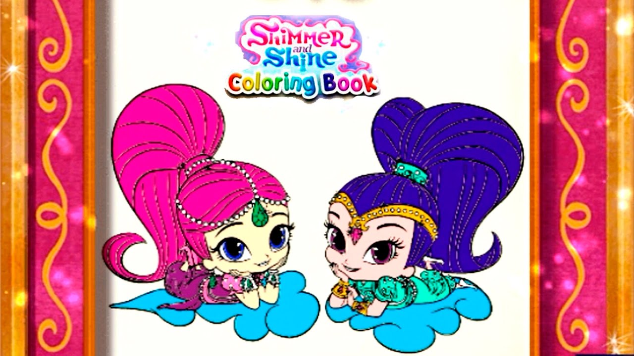 Shimmer and Shine Zeta - Coloring book. Learn Colors Coloring Pages