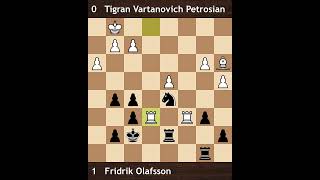 Petrosian vs Olafsson | Candidates 1959 | Round 15