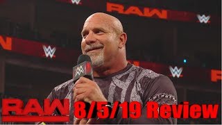 WWE RAW 8/5/19 Review || Go-Home Episode for SummerSlam!