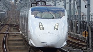 九州新幹線 高速通過映像集 筑後船小屋駅 High-speed passing through of Shinkansen