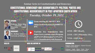 UFMG Constitutionalism and Democracy Seminar Series: Constitutional Democracy and Accountability